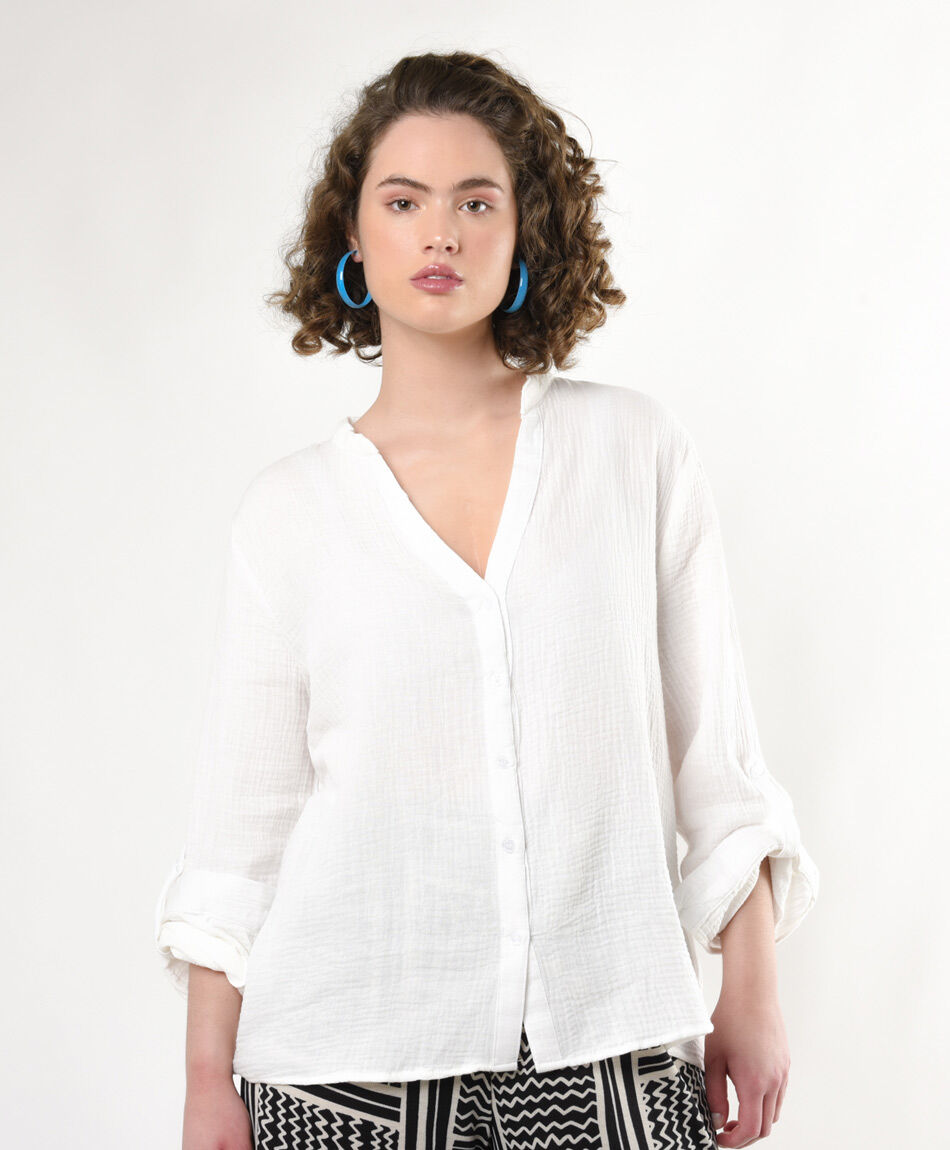 Blusa mujer texturizada