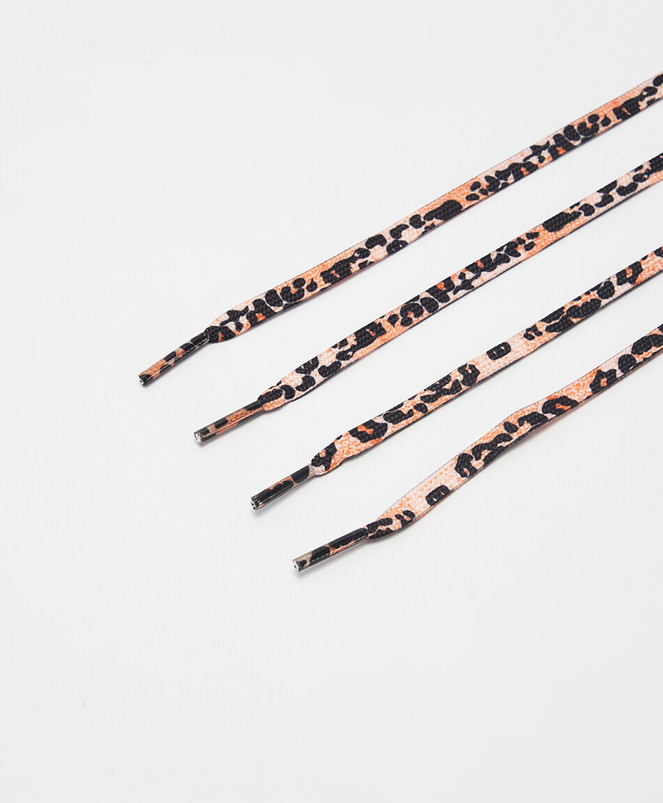 Cordones zapatilla animal print