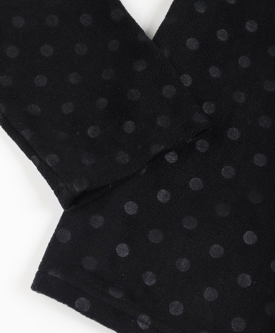 Pijama mujer polar lunares negro