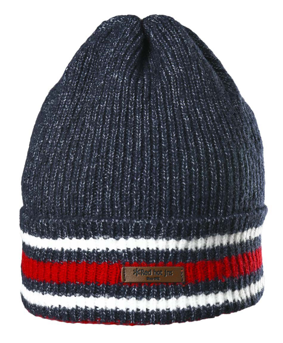 Gorro hombre l&iacute;neas bicolor