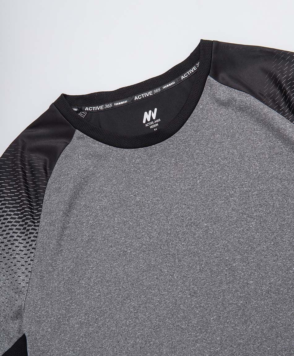 Polera deportiva hombre melange degrad&eacute;