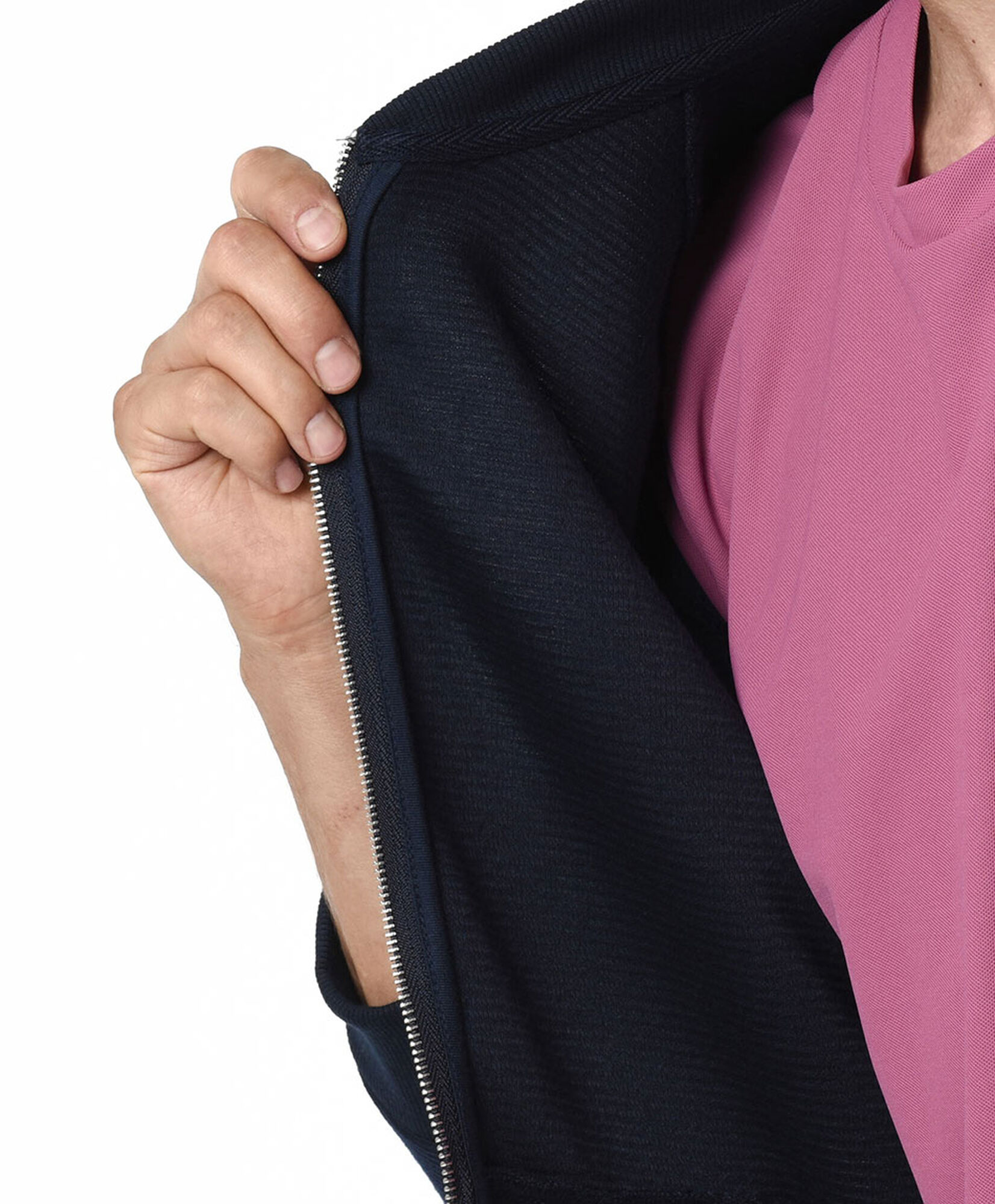 Chaqueta hombre jacquard azul oscuro Chaqueta hombre jacquard azul oscuro