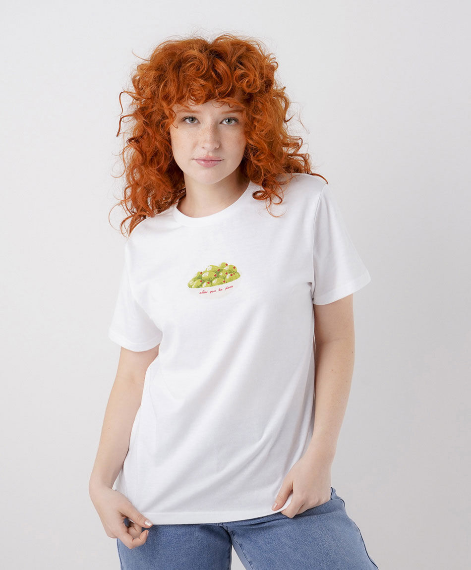Polera mujer olivas