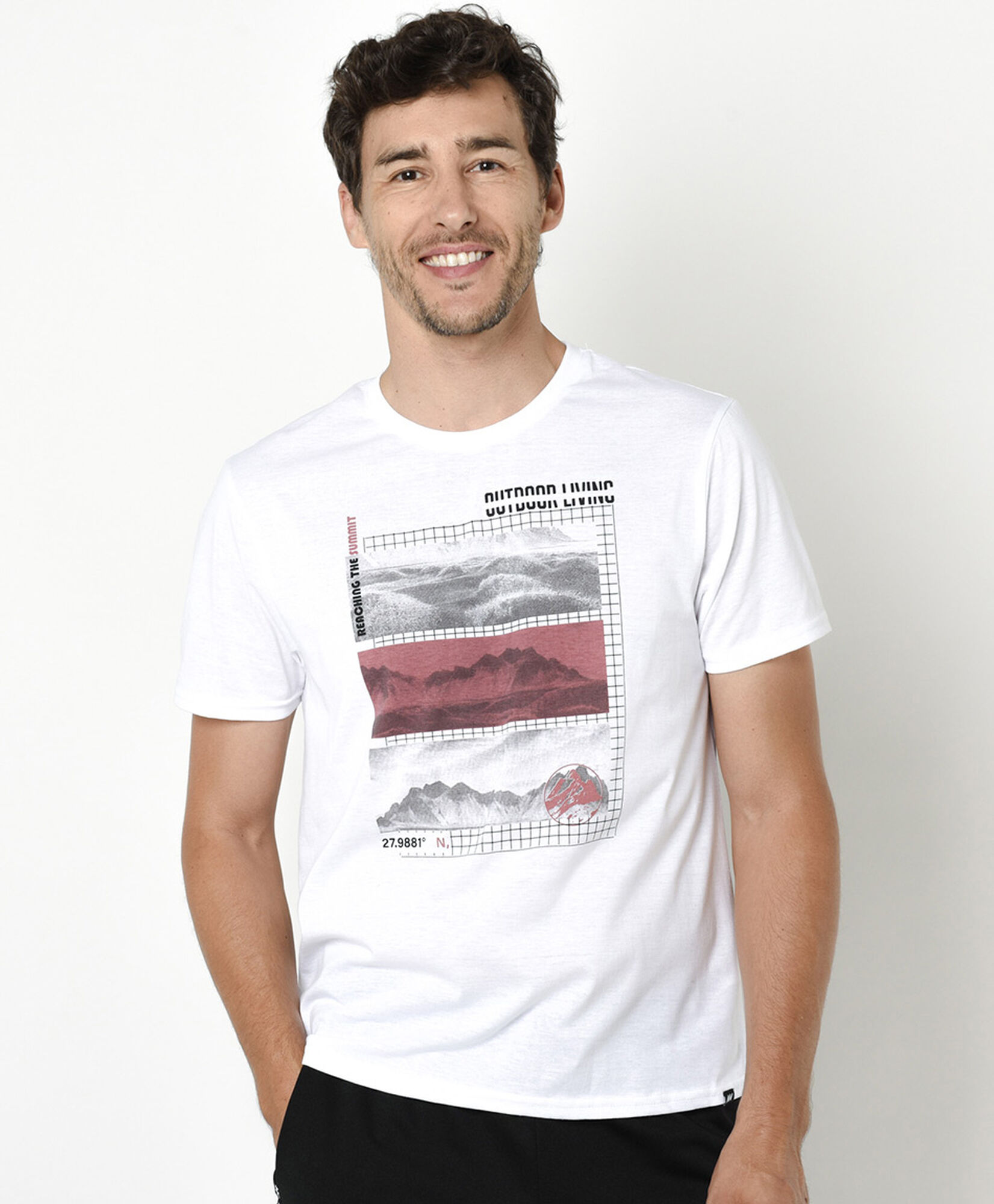 Polera deportiva hombre cuadros montañas Polera deportiva hombre cuadros montañas