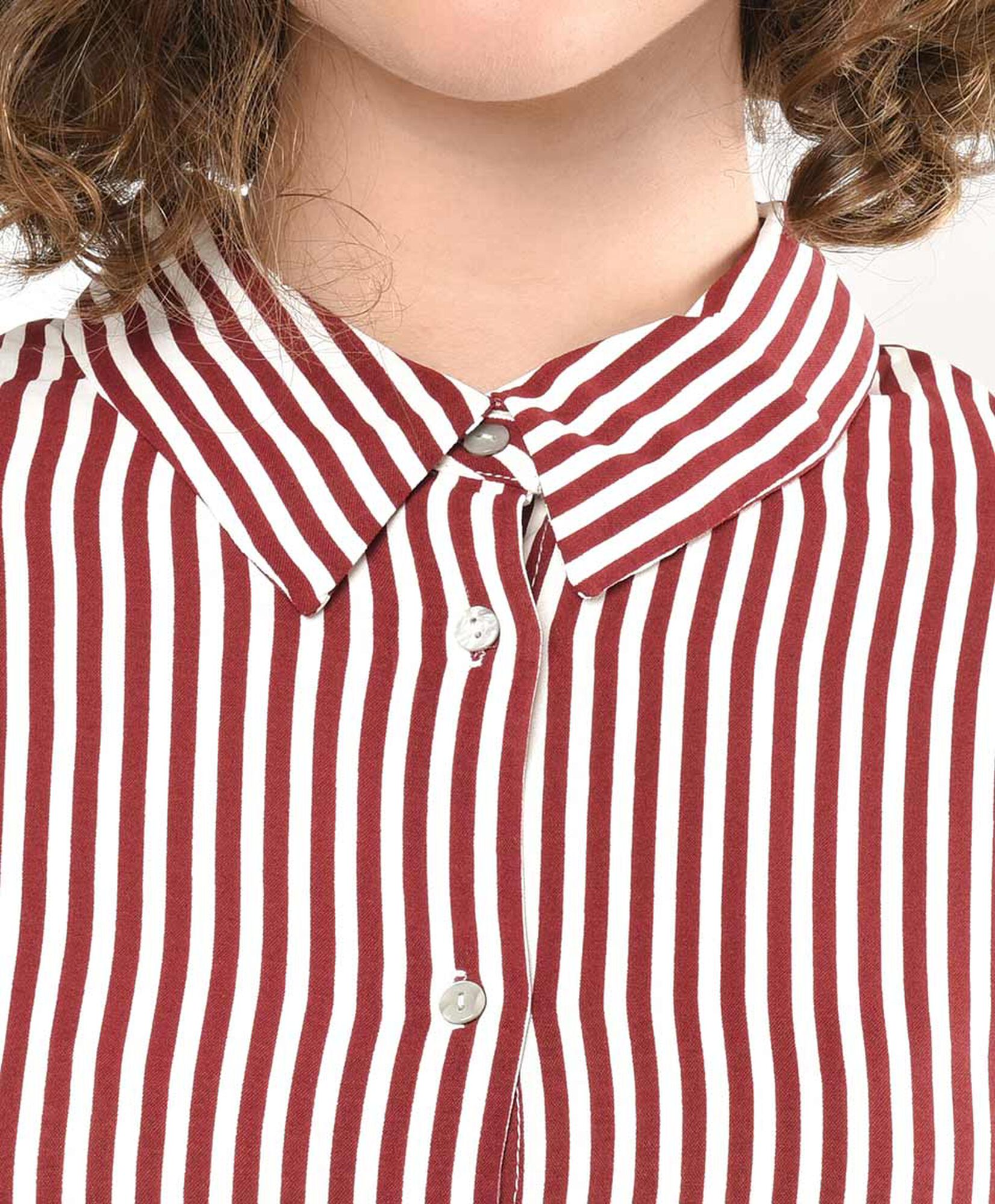 Blusa mujer líneas rojo oscuro Blusa mujer líneas rojo oscuro