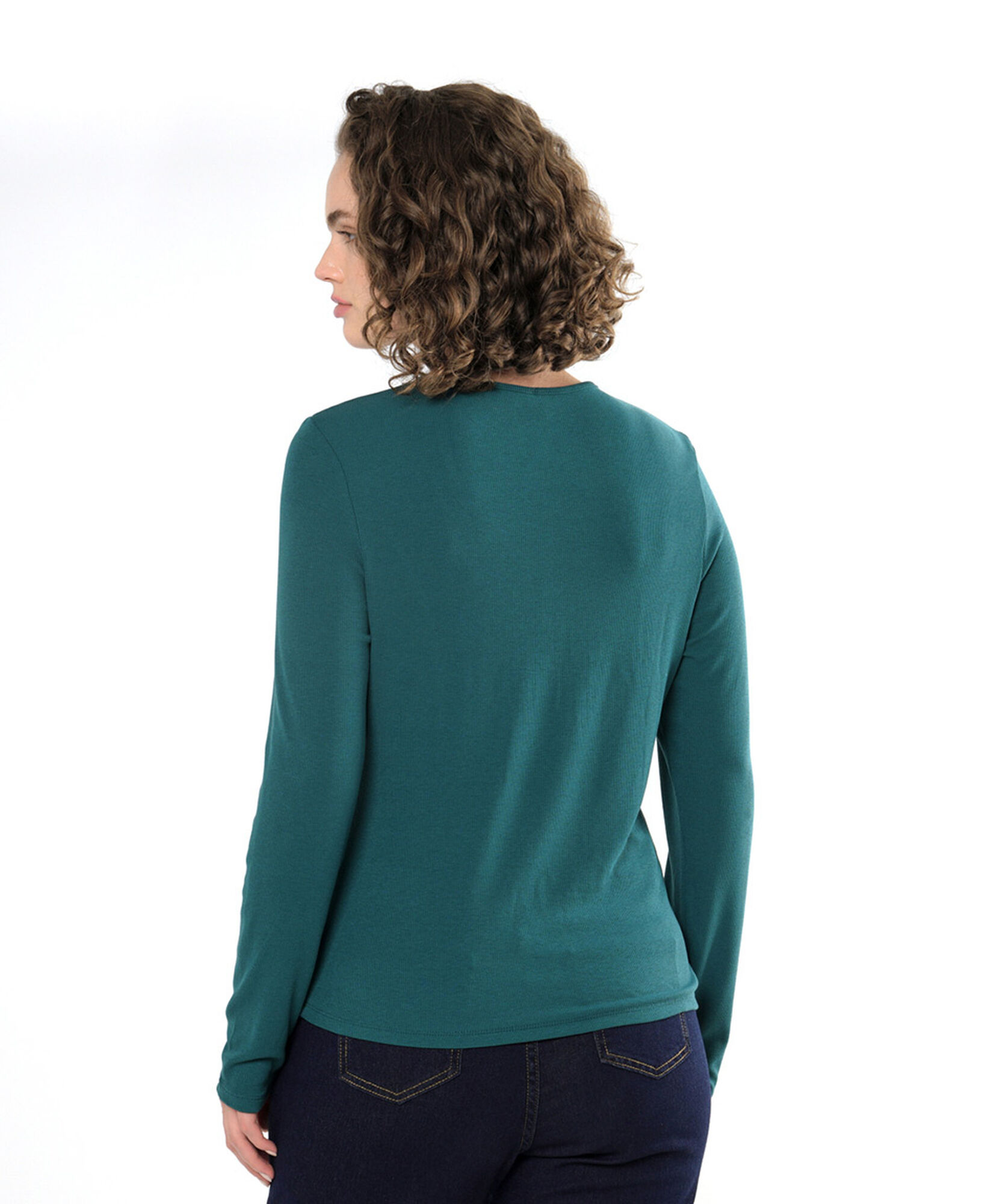 Polera mujer lisa botones Polera mujer lisa botones