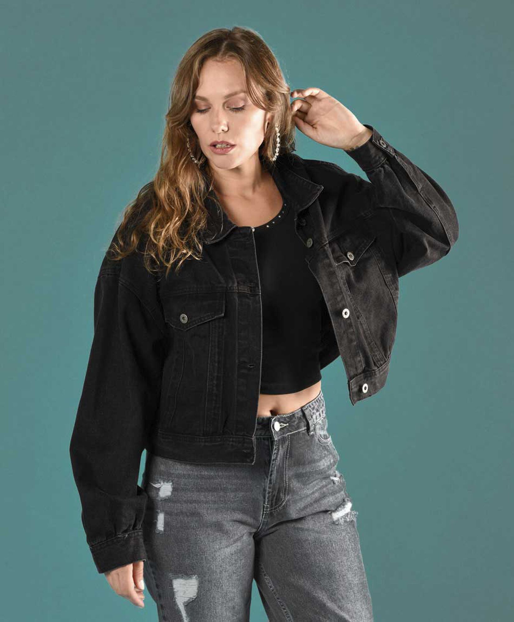 Chaqueta denim corta Chaqueta denim corta