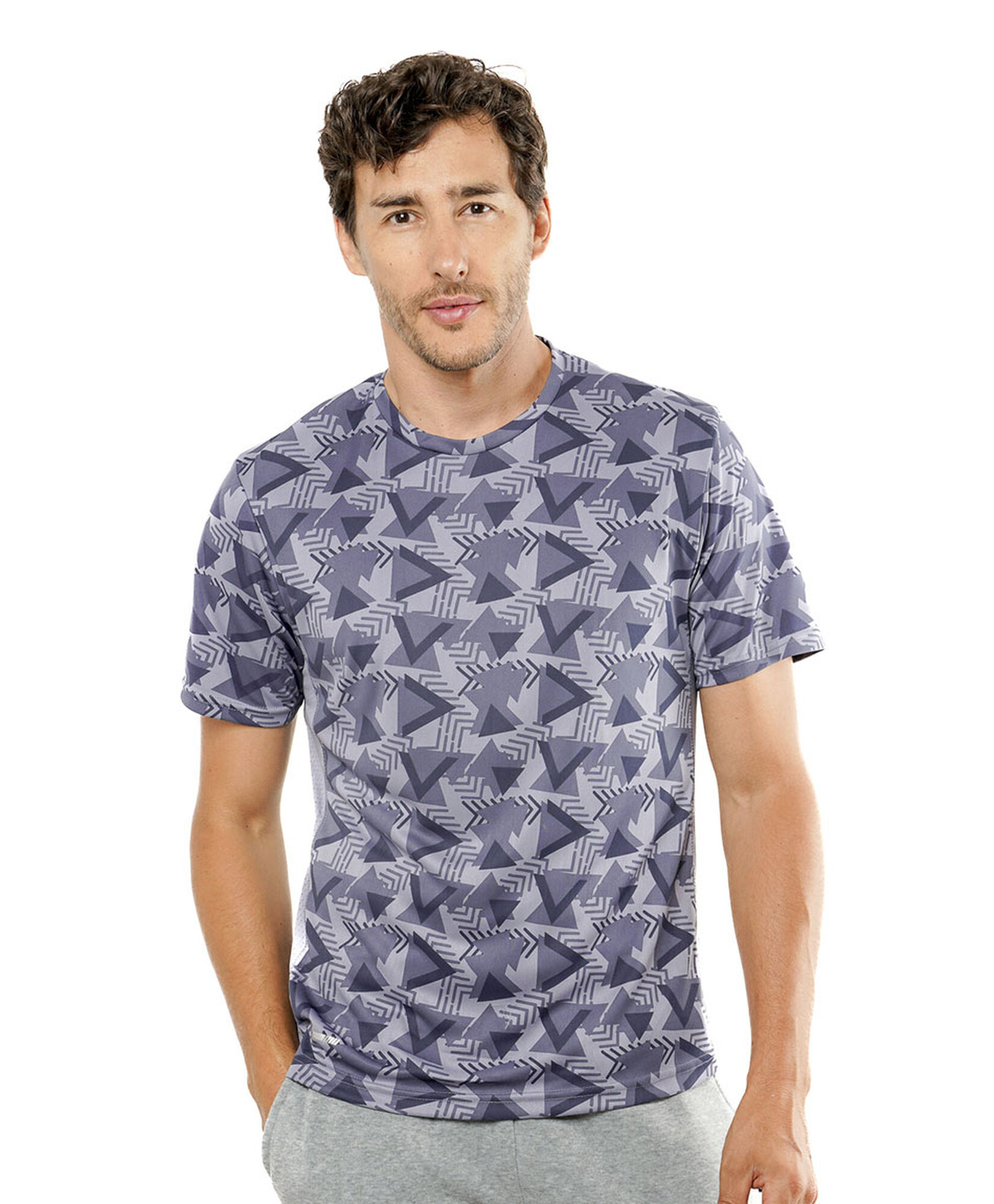 Polera deportiva hombre triángulos Polera deportiva hombre triángulos