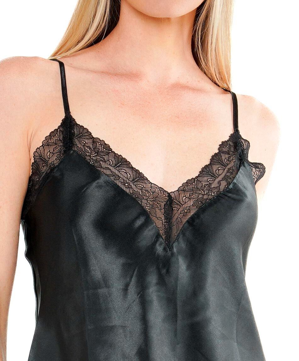 Baby doll mujer encajes negro