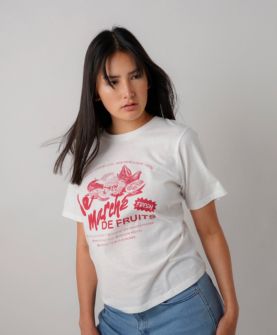 Polera mujer market fruit
