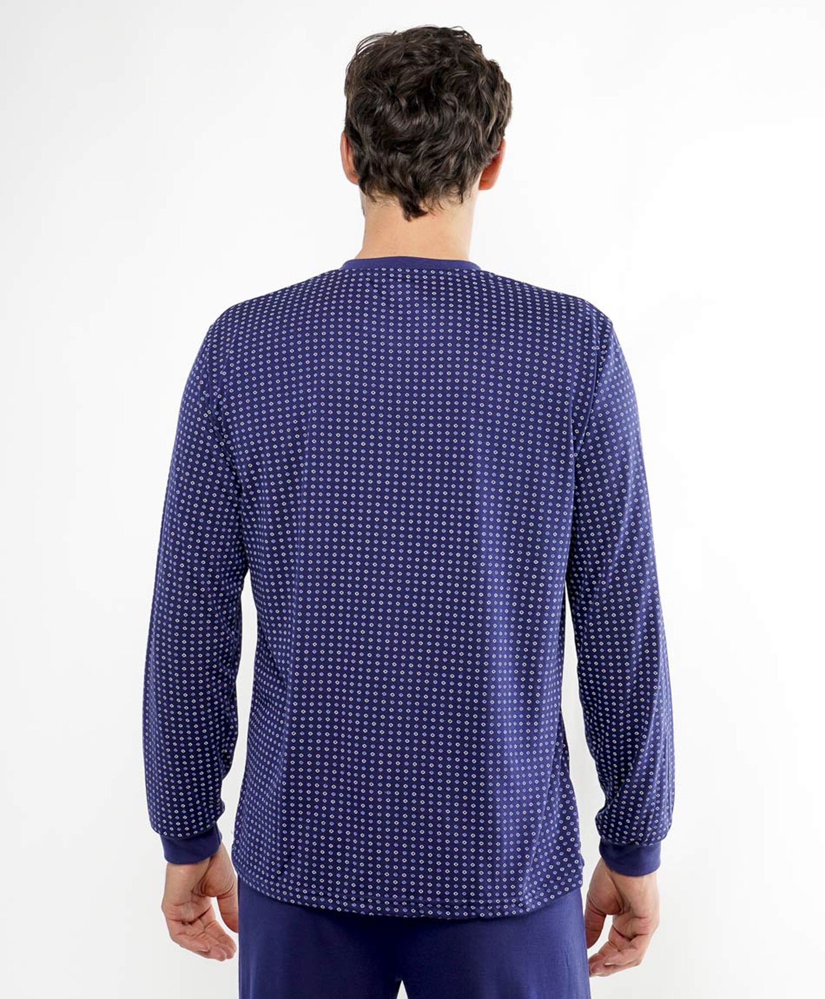 Pijama hombre puntos azul Pijama hombre puntos azul