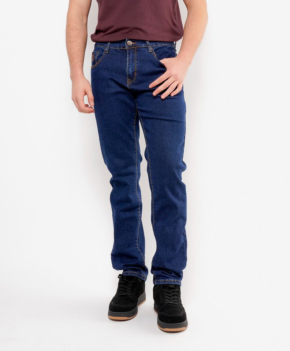 Jeans hombre desgastado slim fit