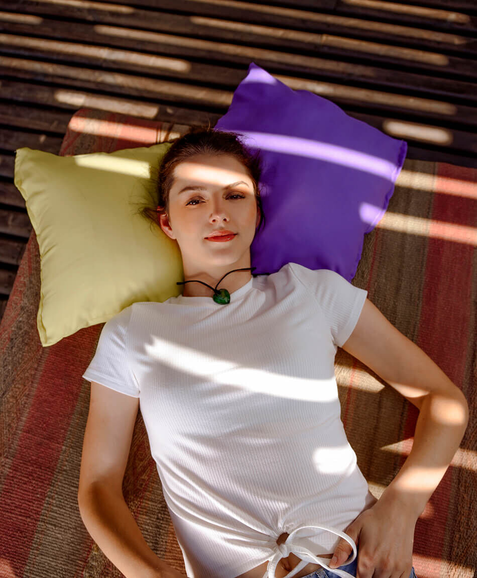 Polera manga corta cuello redondo