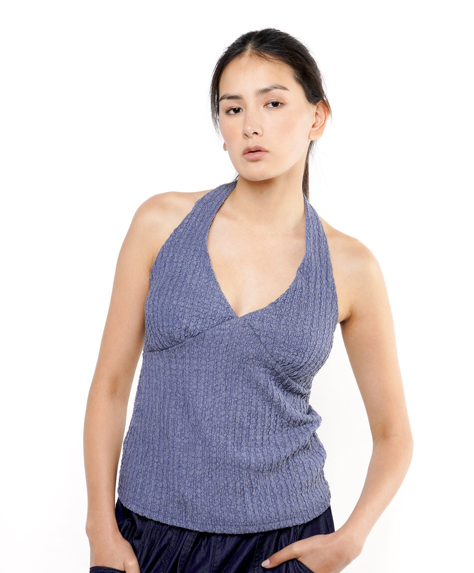 Blusa mujer top &iacute;ndigo