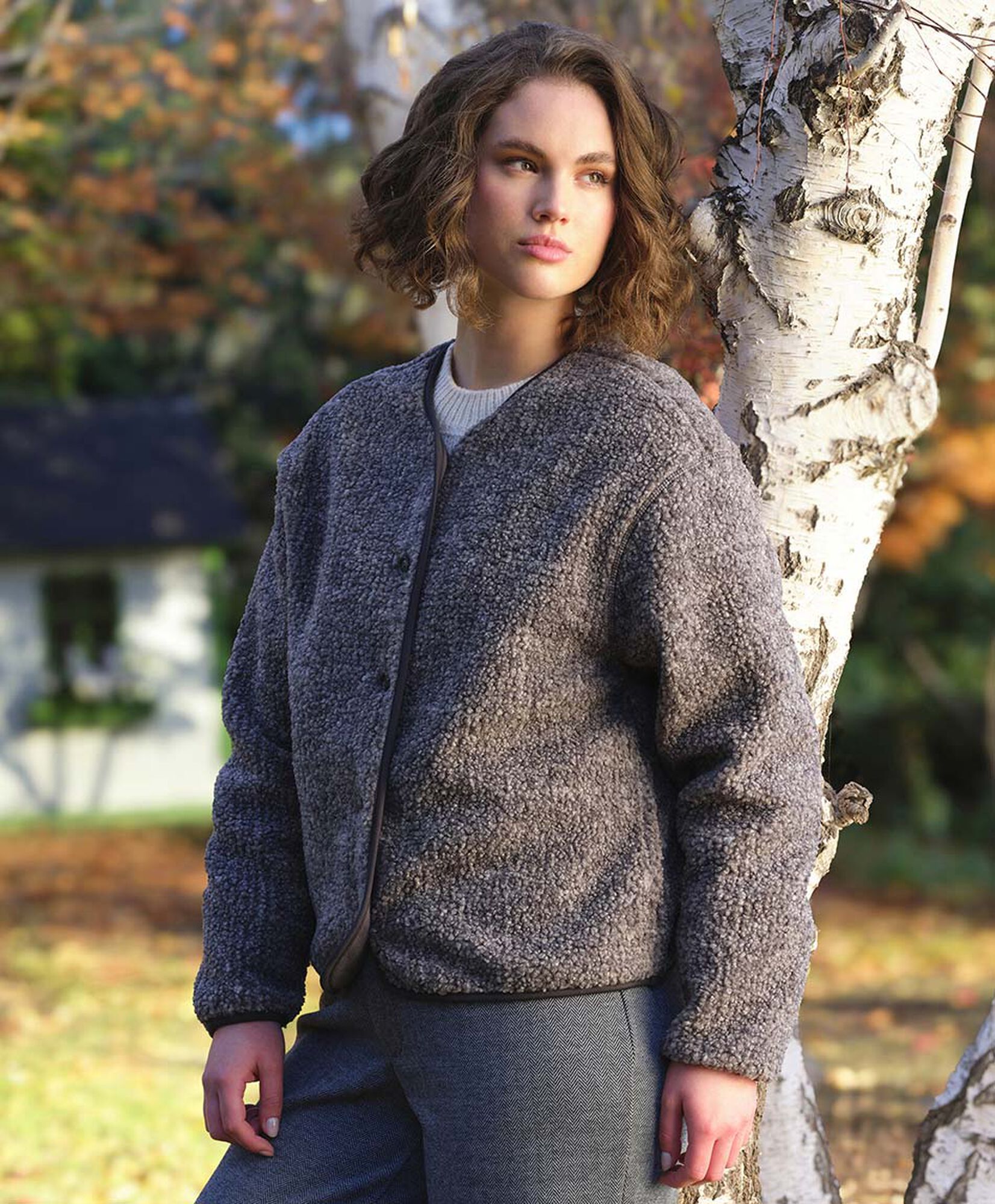 Chaqueta mujer botones oversize Chaqueta mujer botones oversize