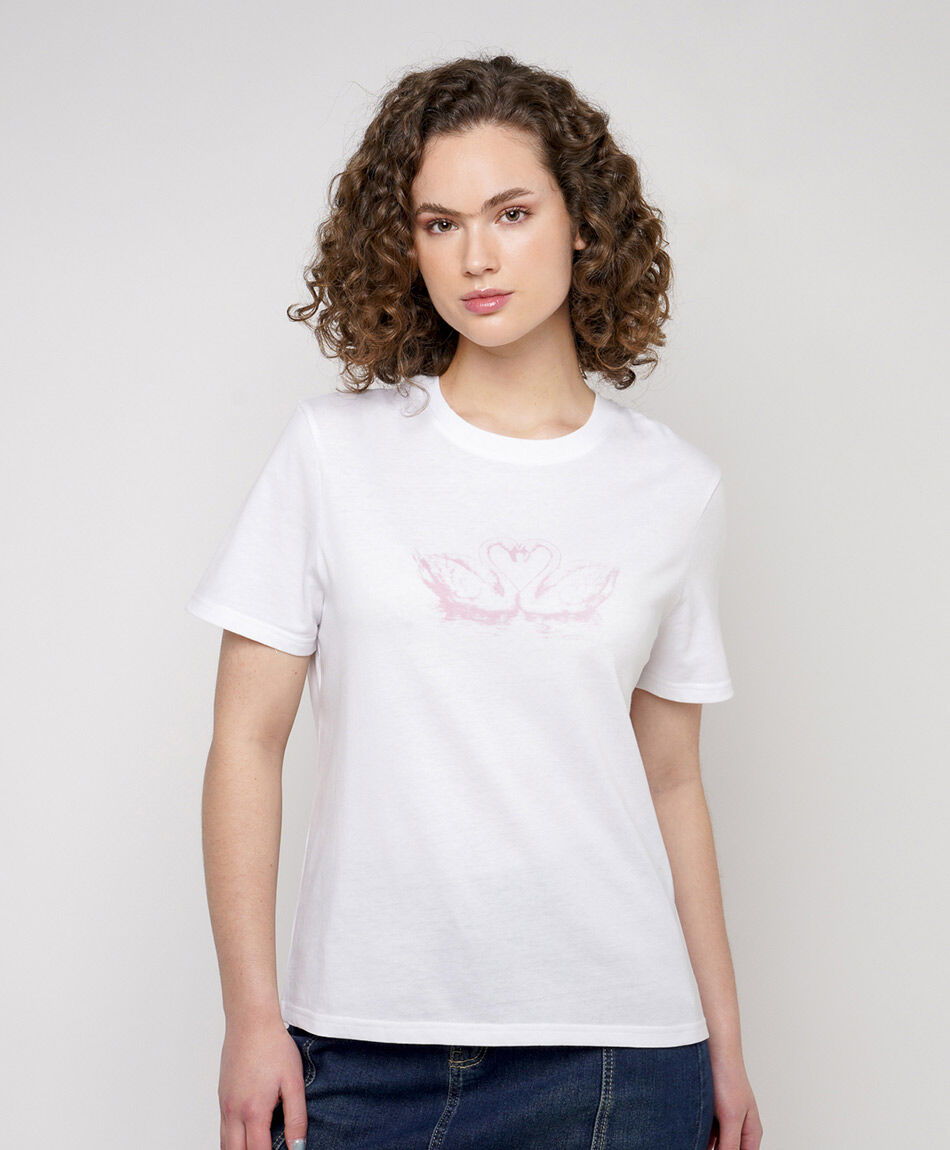 Polera mujer flamencos