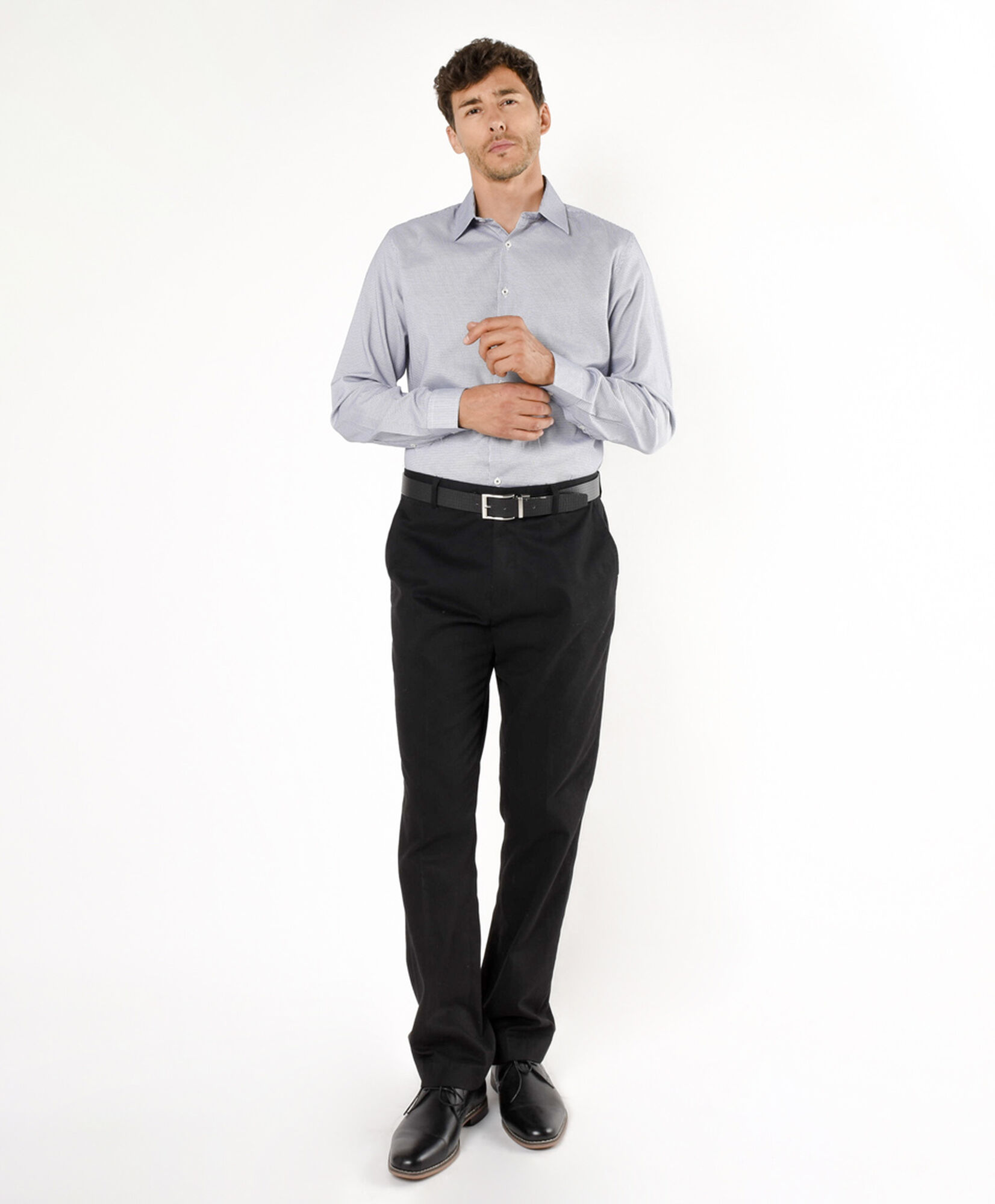 Camisa hombre cuadritos gris Camisa hombre cuadritos gris