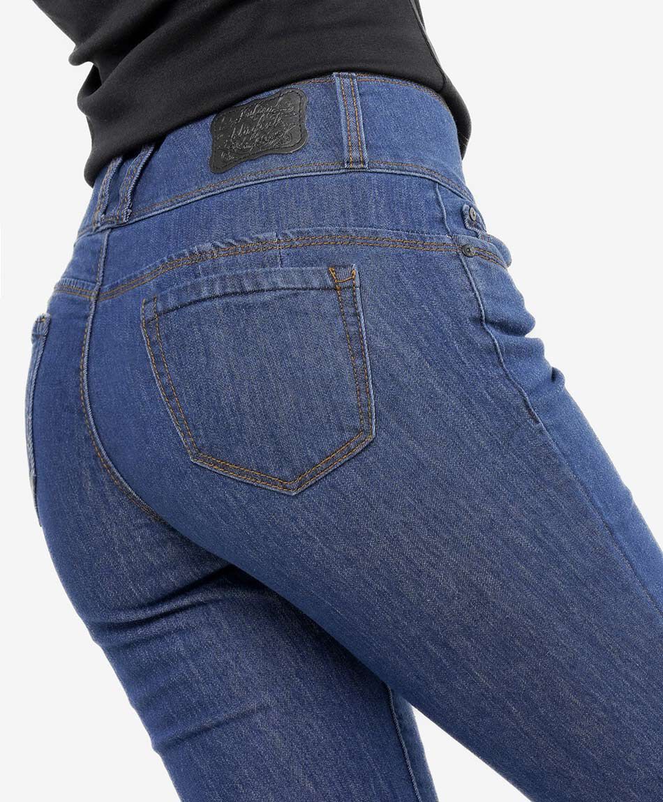 Jeans mujer tiro alto push up