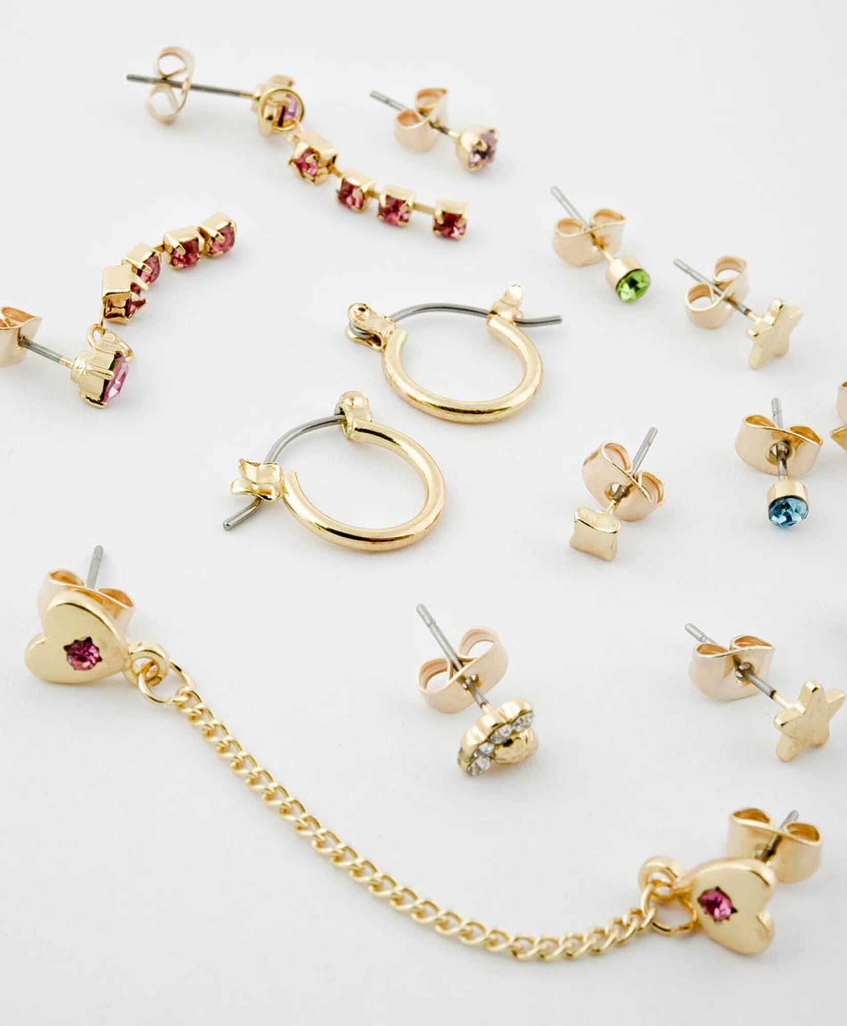 Set de aros mujer surtido 18 piezas Set de aros mujer surtido 18 piezas