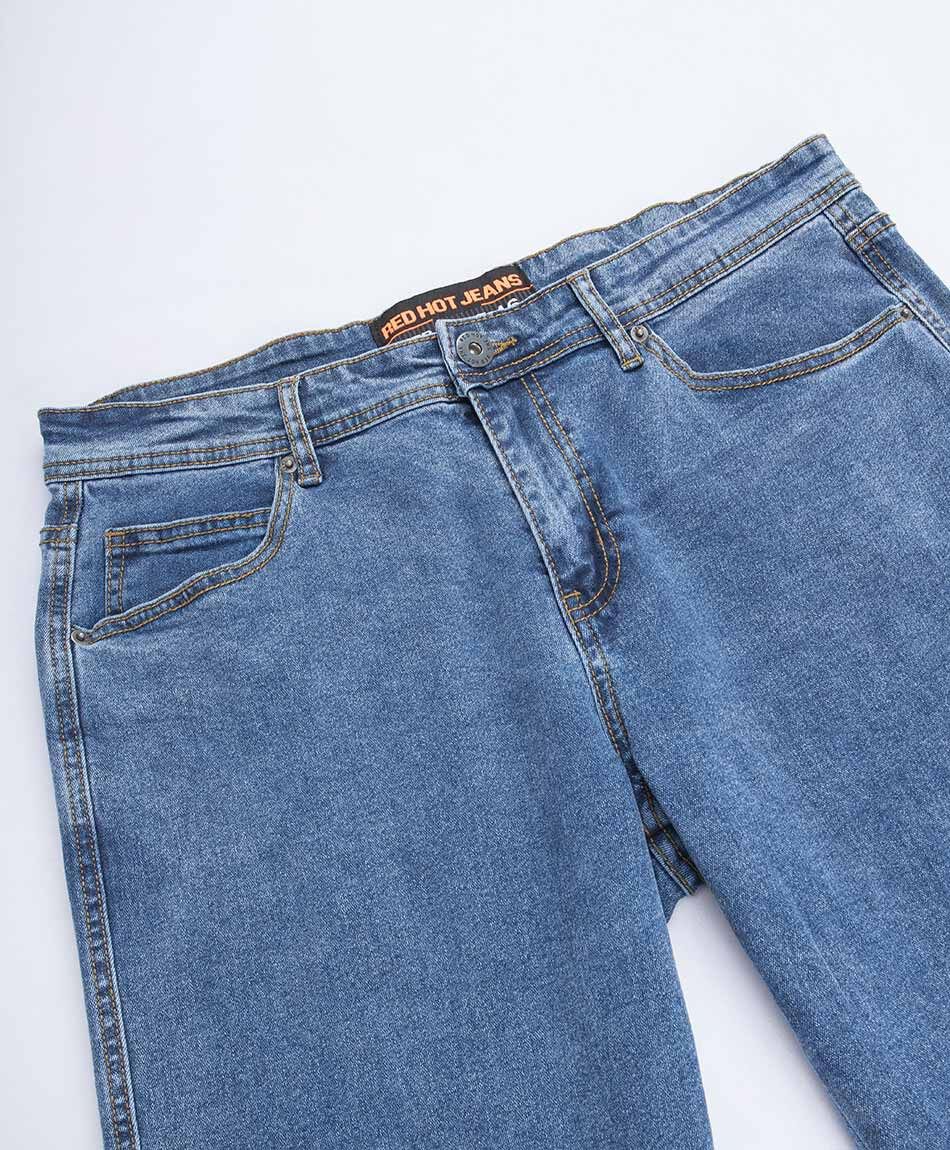 Jeans hombre azul straight