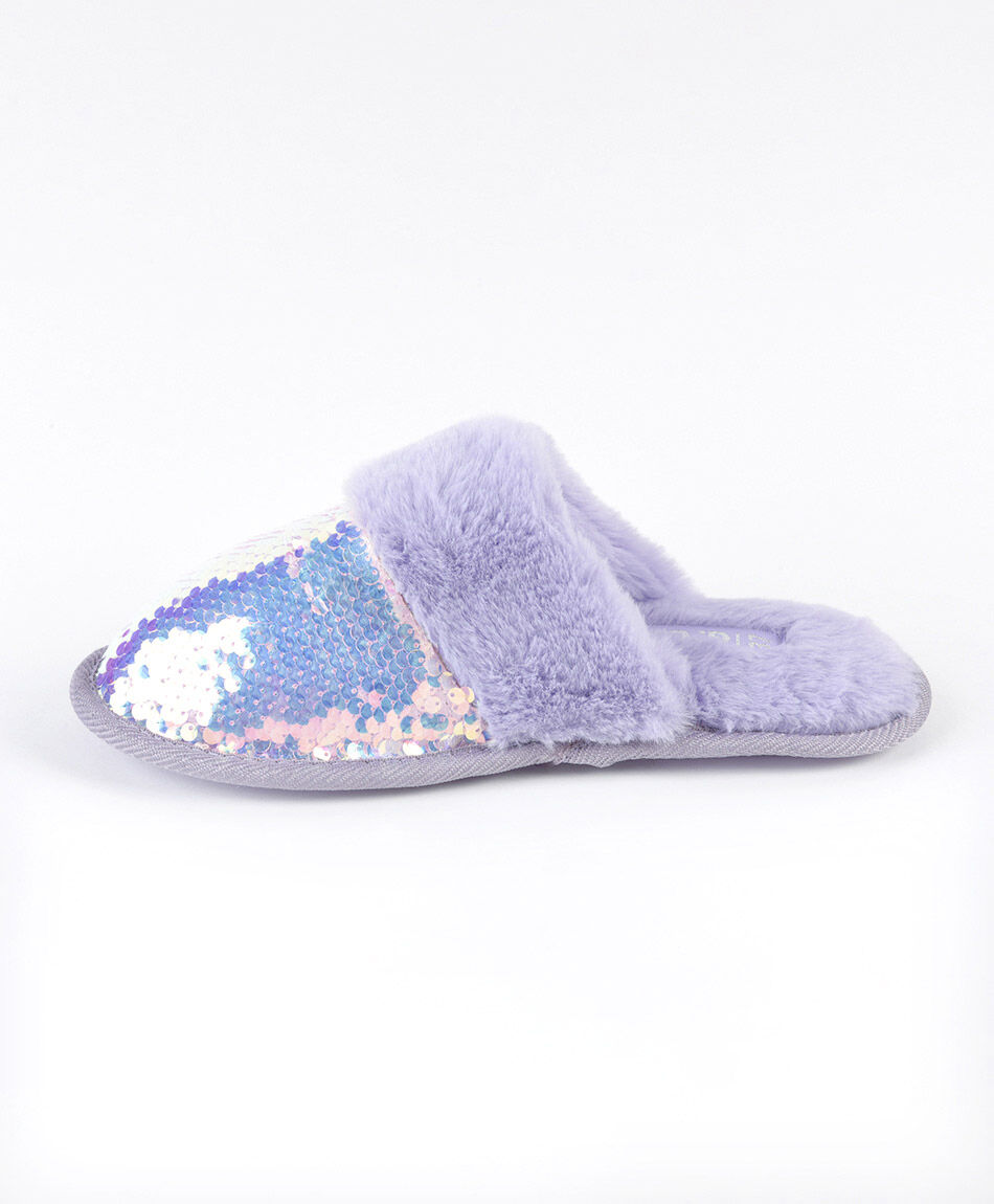 Pantufla infantil lentejuelas