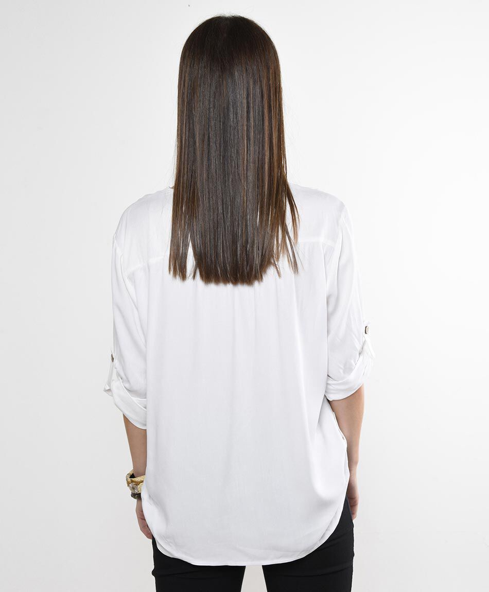 Blusa camisero oversize manga al codo