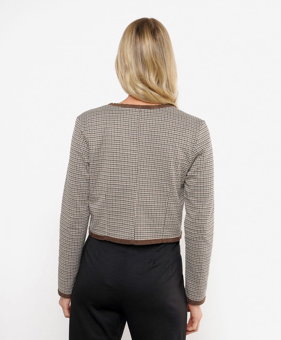 Chaqueta mujer look tweed