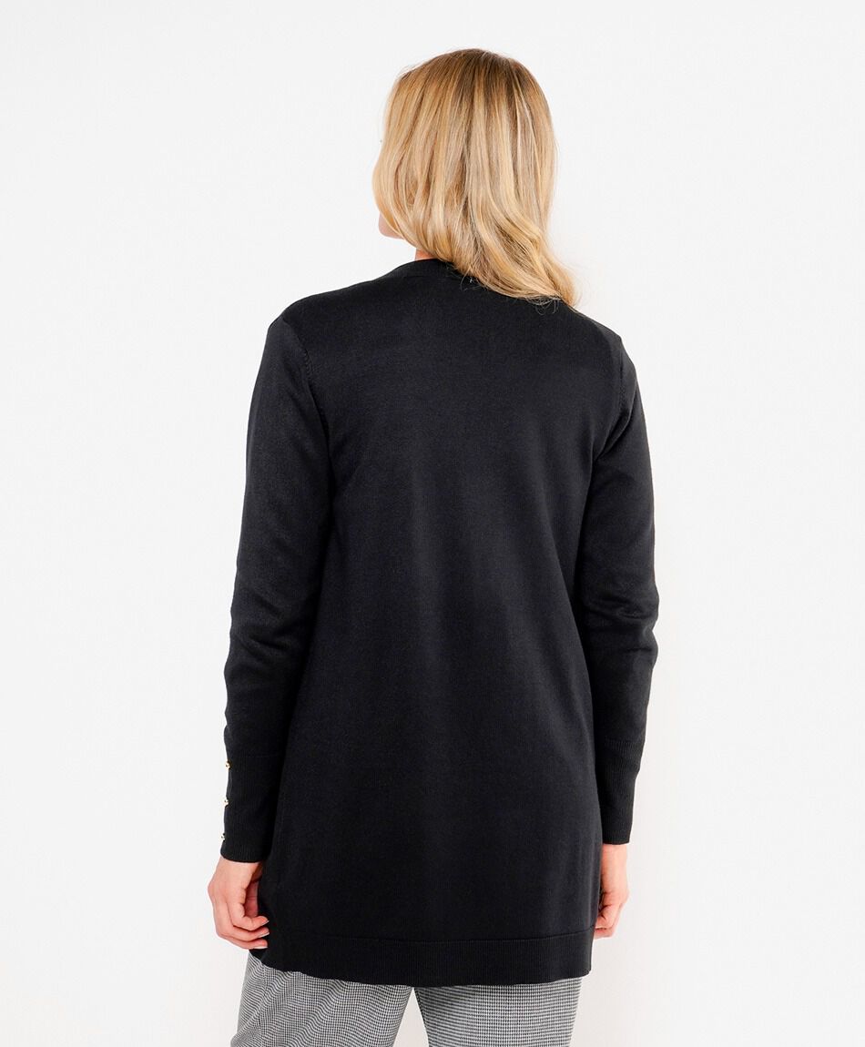 Cardigan mujer corte recto
