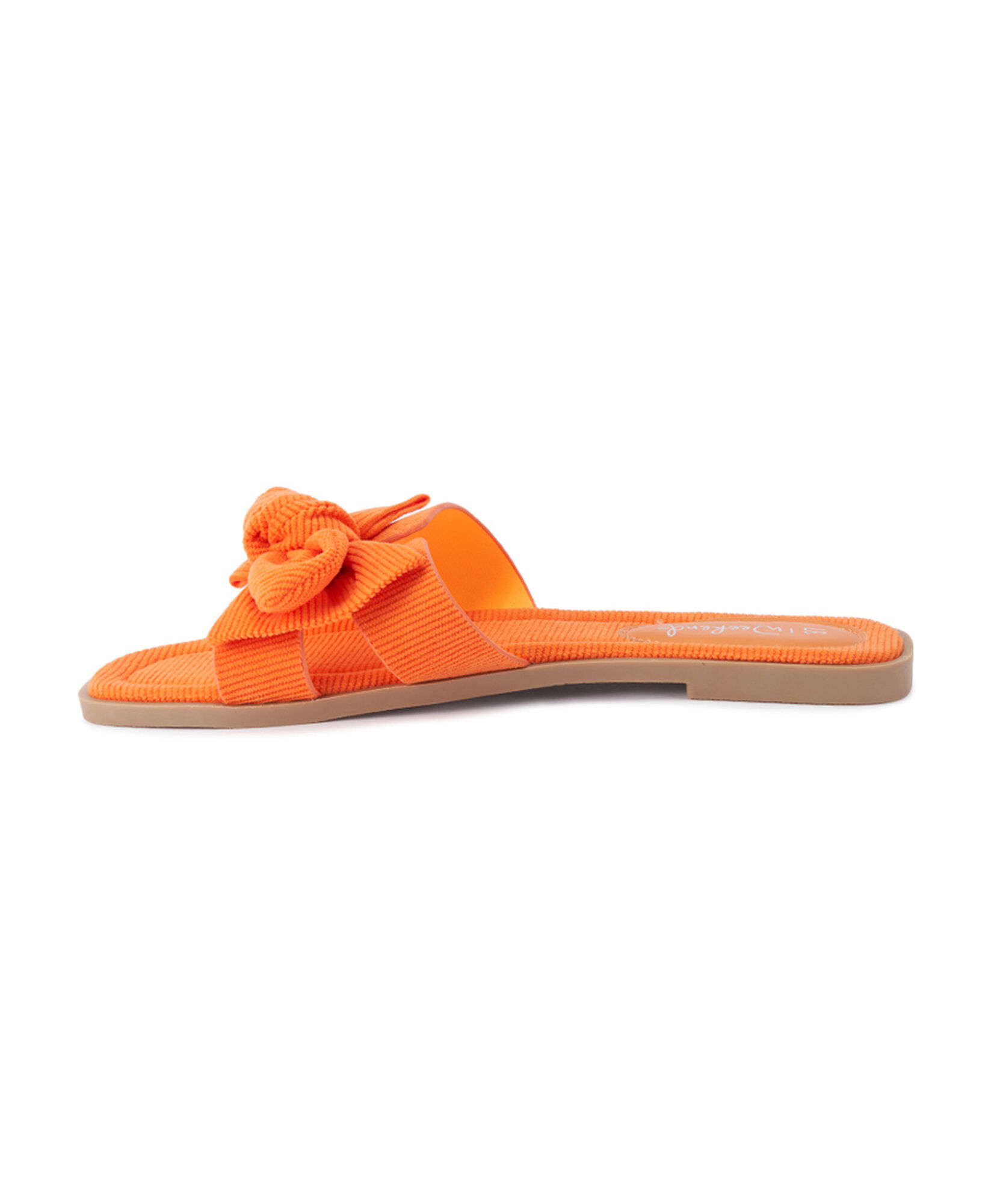 Sandalia mujer plana cinta naranja Sandalia mujer plana cinta naranja