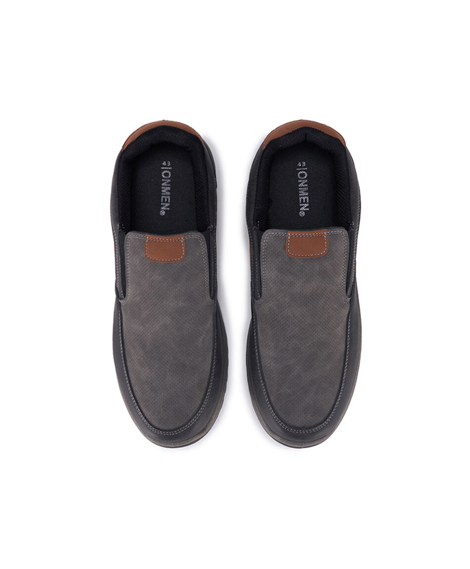 Mocas&iacute;n hombre outdoor gris