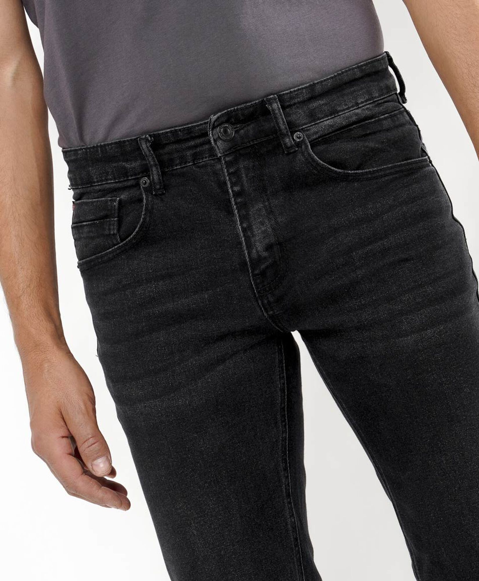 Jeans hombre gris oscuro skinny fit Jeans hombre gris oscuro skinny fit