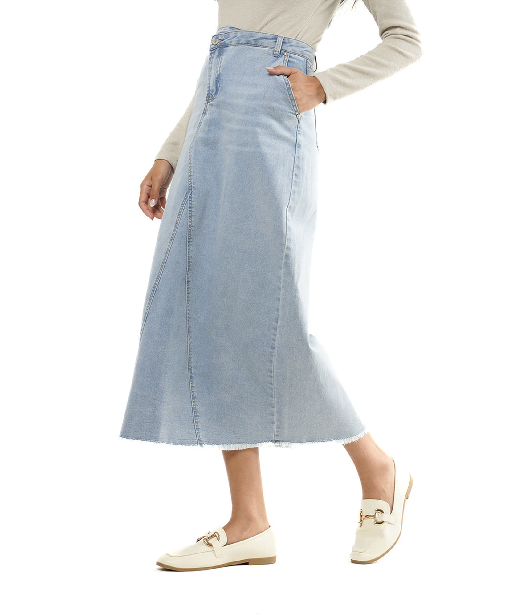 Falda mujer denim larga Falda mujer denim larga