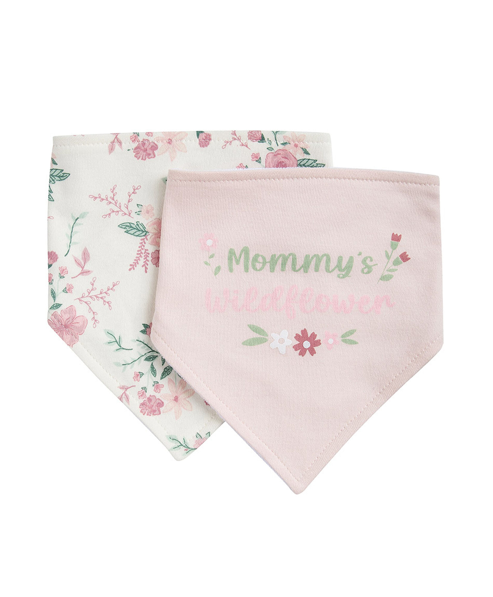 Pack 2 baberos bebé bandana rosados Pack 2 baberos bebé bandana rosados