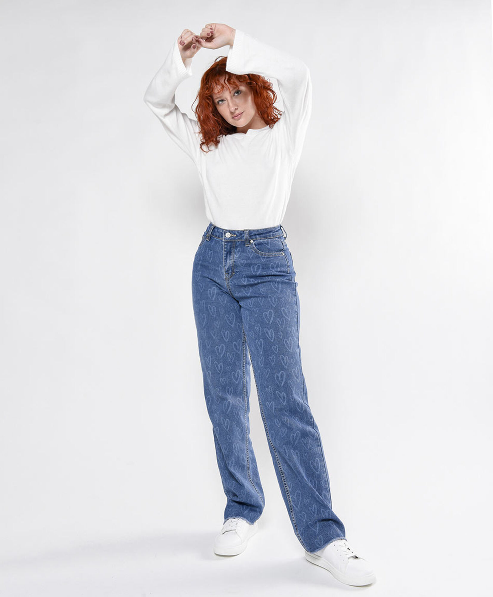 Jeans mujer corazones wide Jeans mujer corazones wide