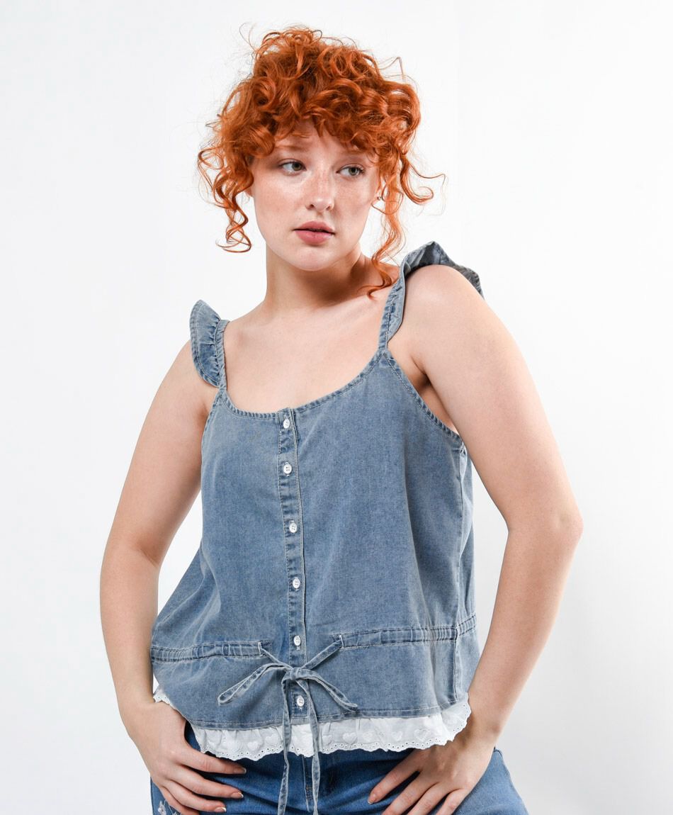 Blusa mujer top tencel