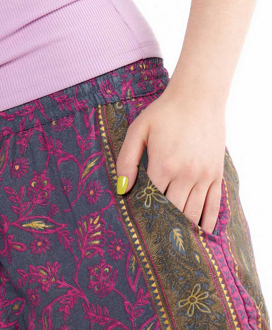 Short mujer encaje azul