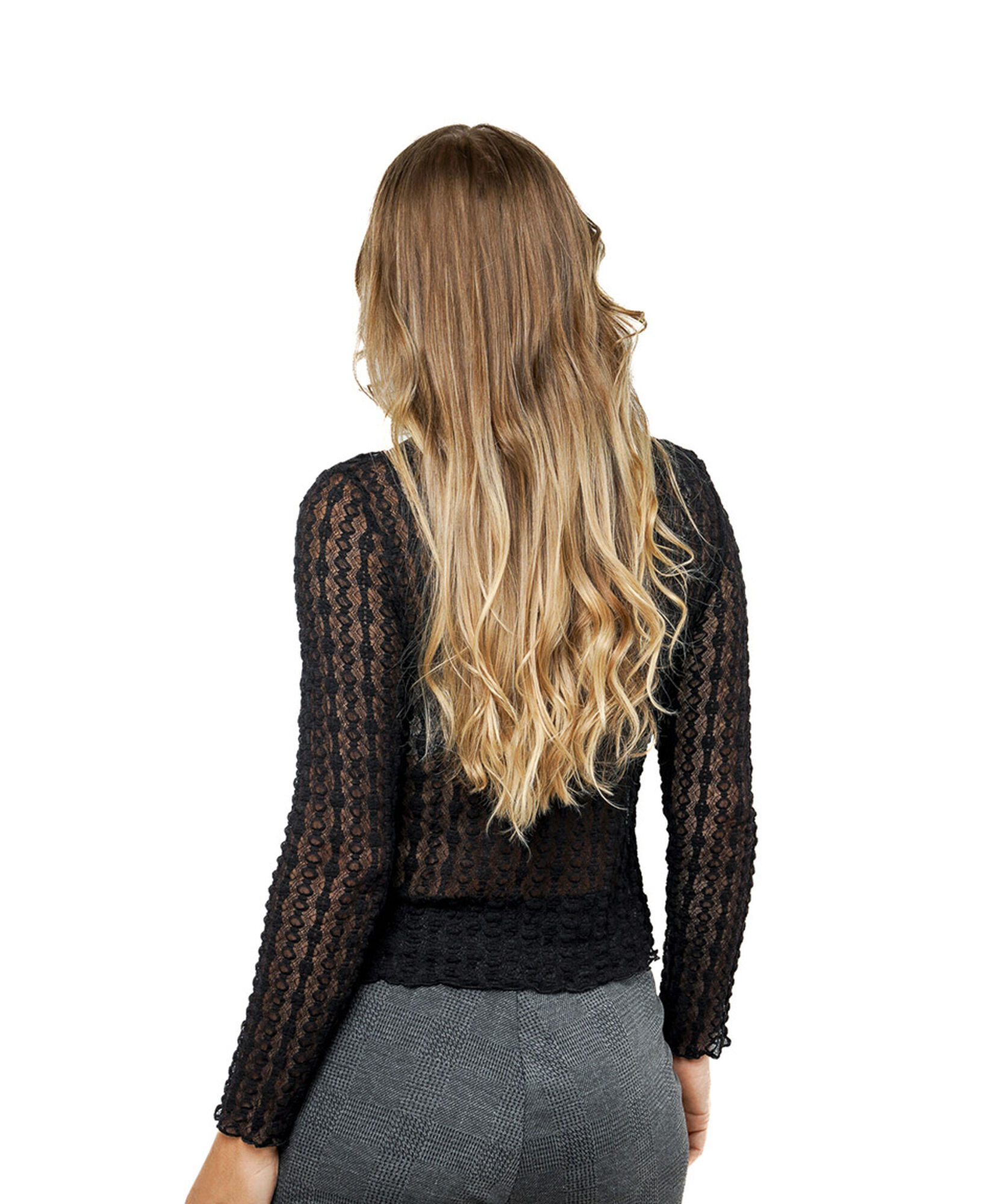 Polera mujer encaje transparente Polera mujer encaje transparente