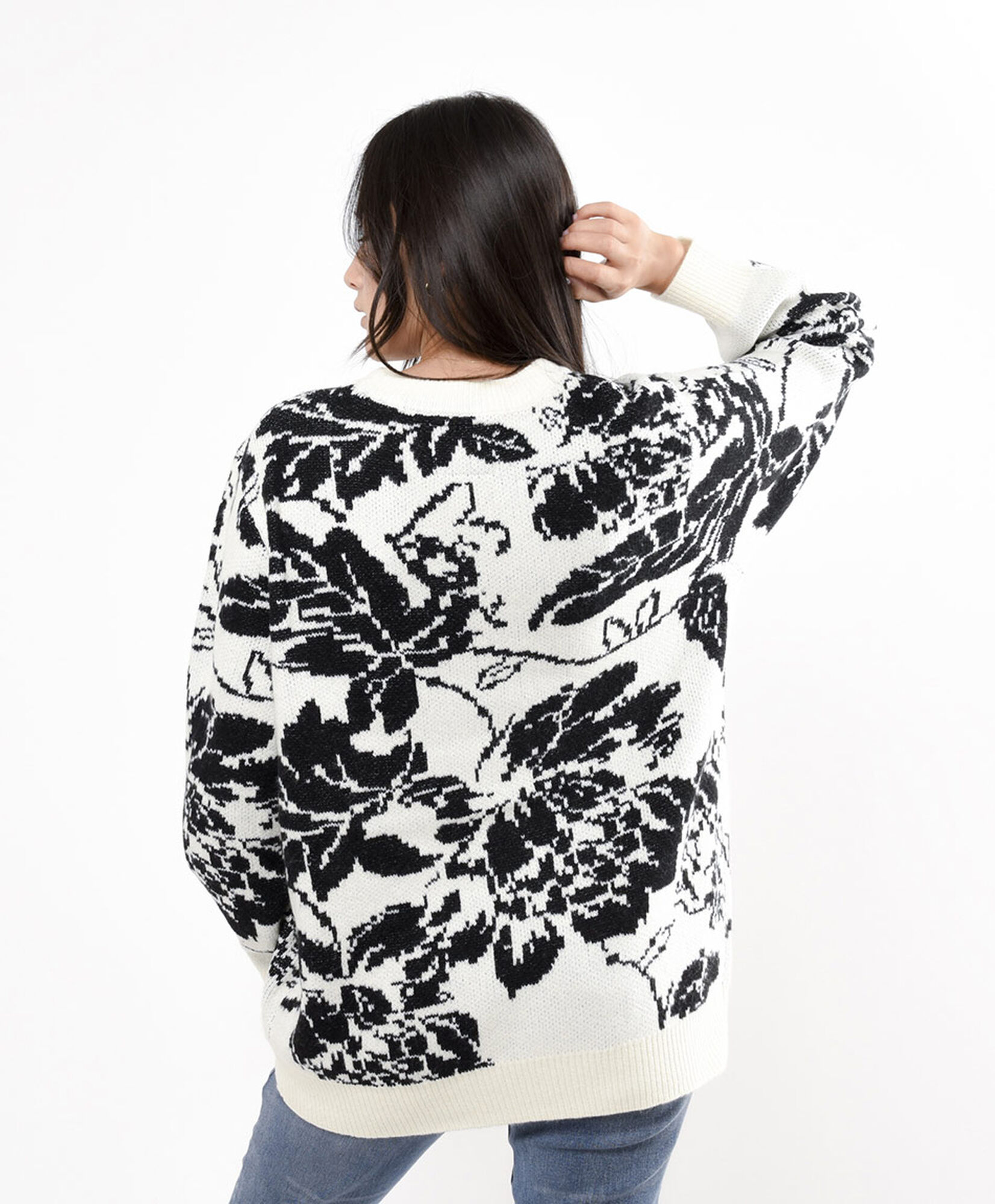 Sweater mujer jacquard flores Sweater mujer jacquard flores
