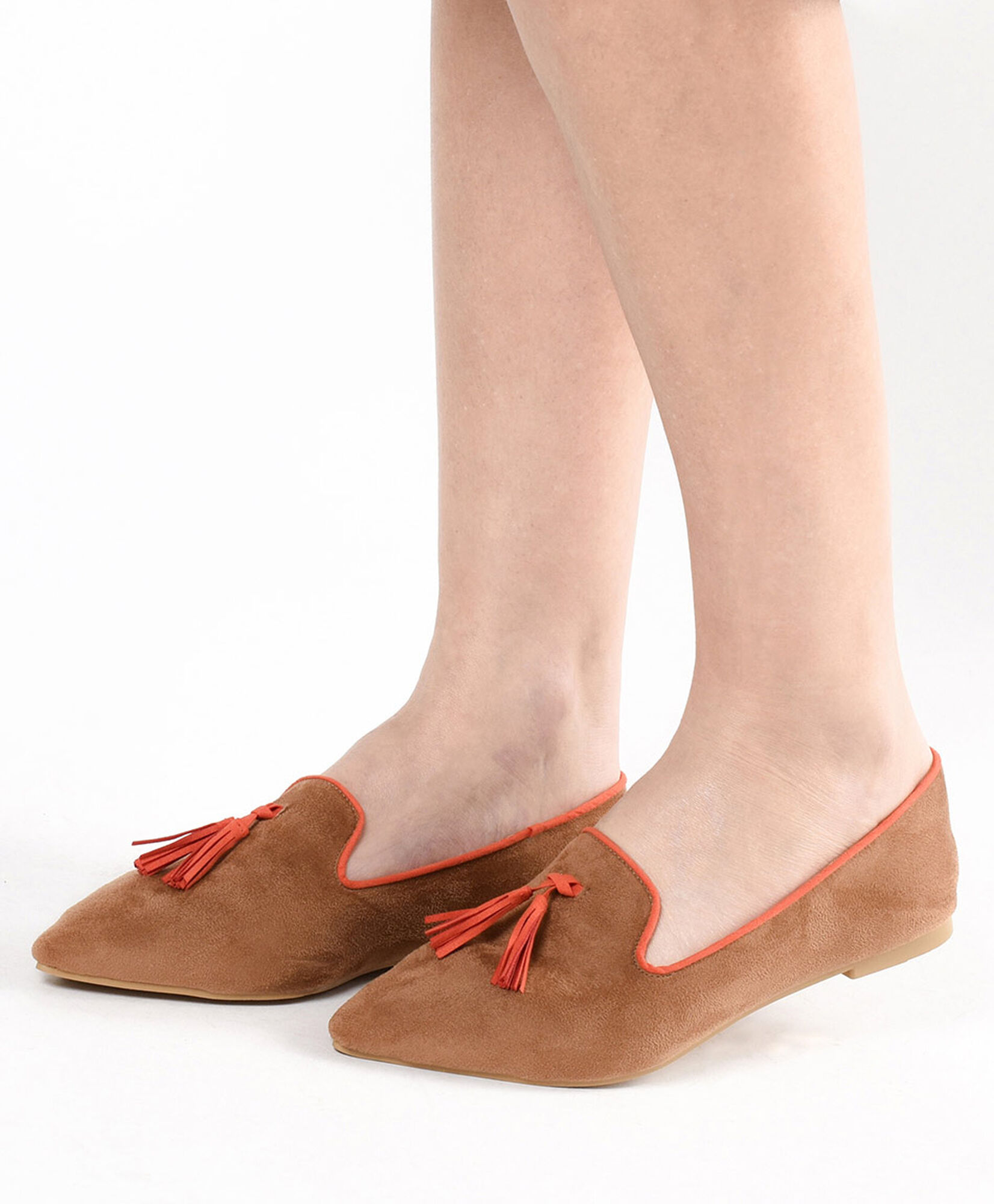 Ballerina mujer fleco café Ballerina mujer fleco café