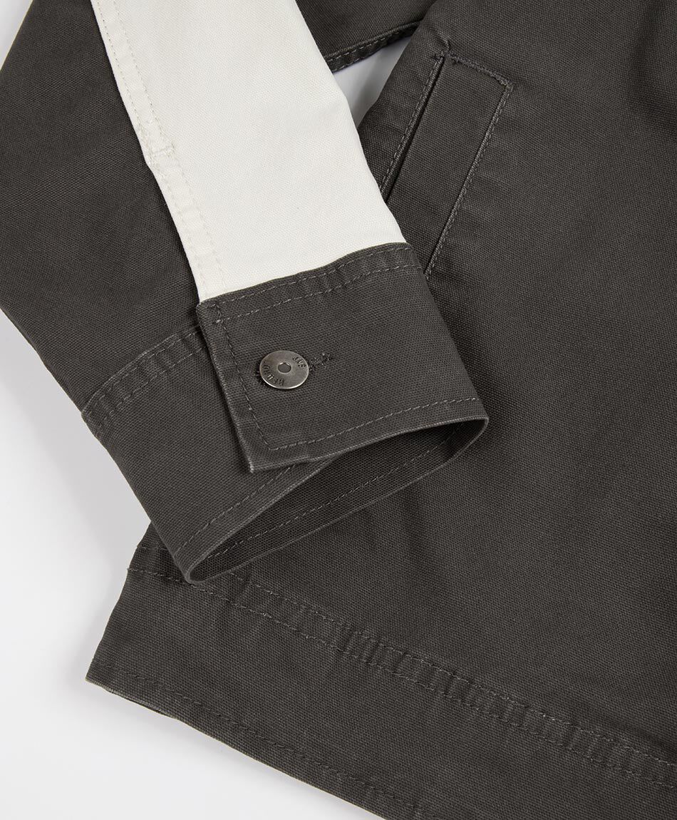 Chaqueta hombre canvas bicolor