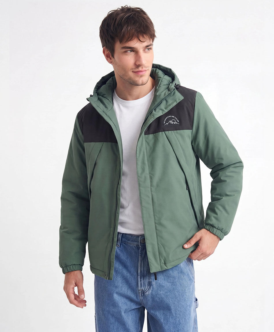 Chaqueta hombre outdoor pliegues