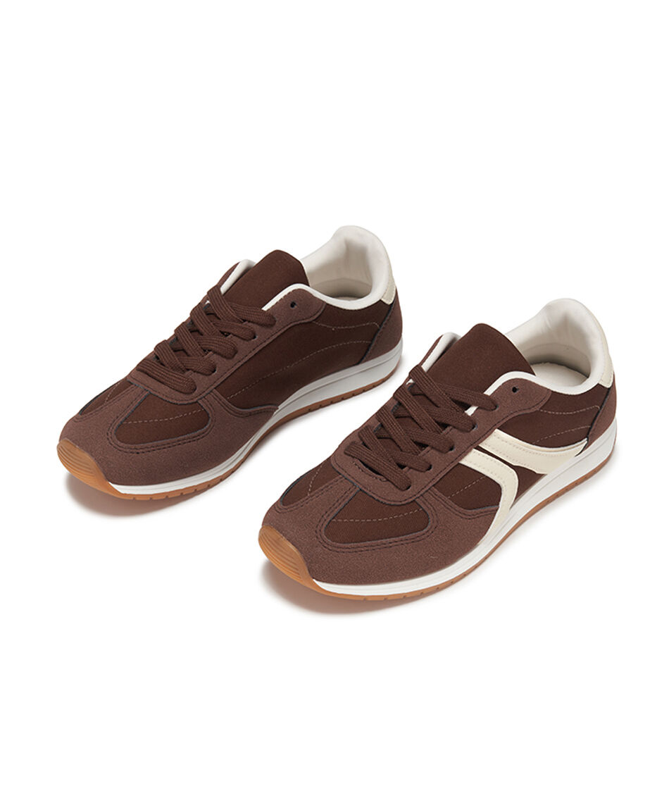 Zapatilla mujer retro mocca