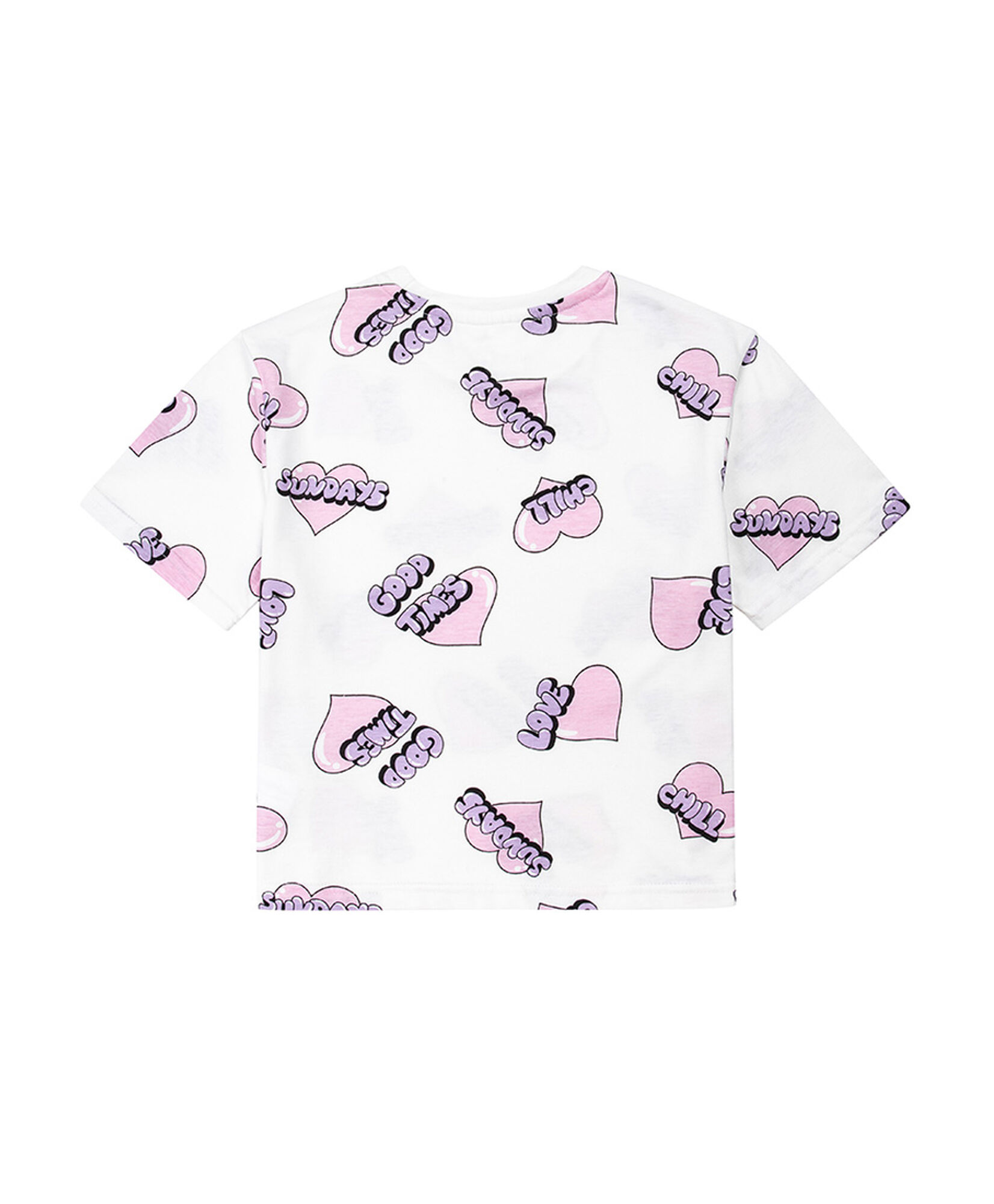 Polera niña corazones Polera niña corazones