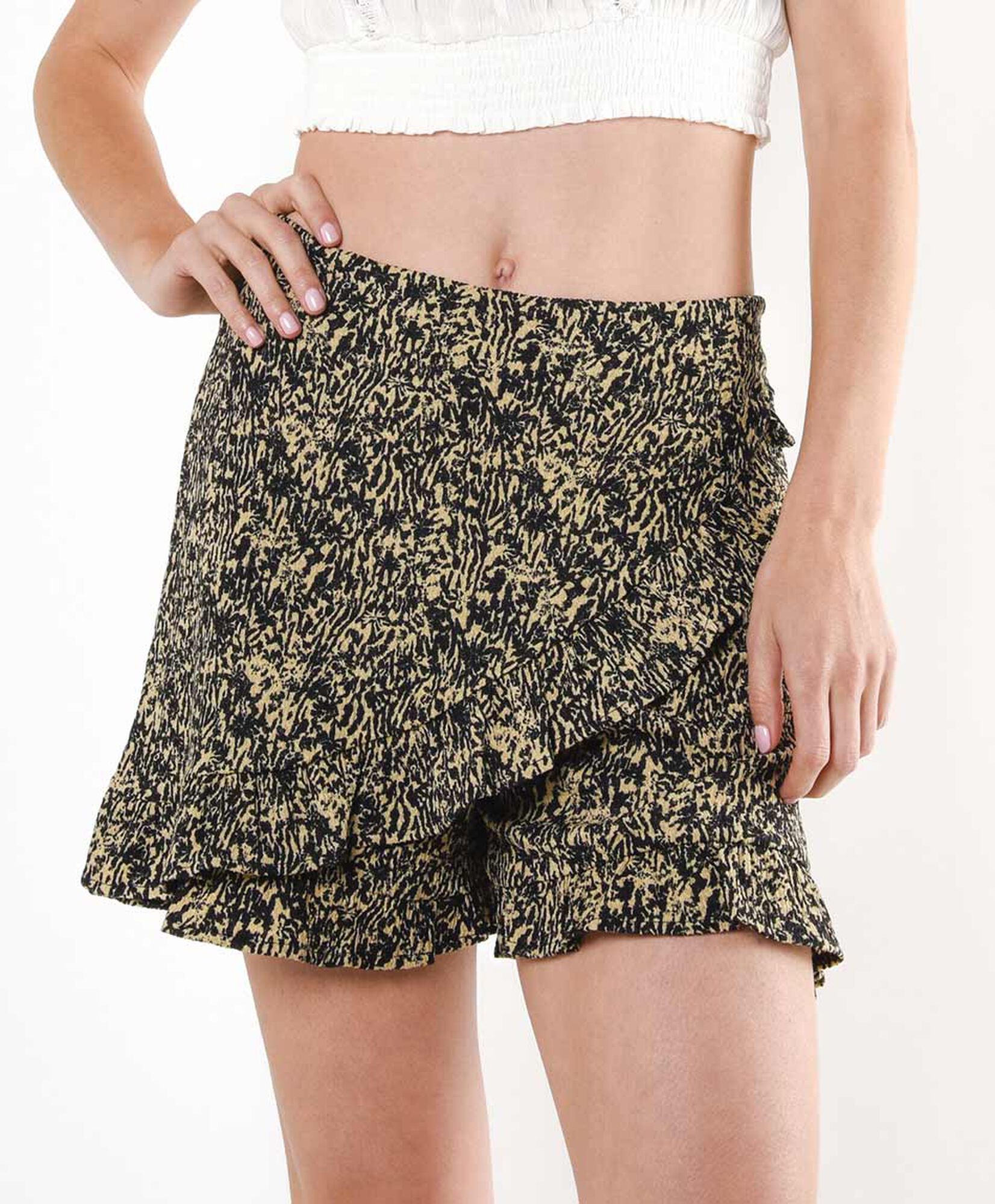 Short mujer animal print estilo falda Short mujer animal print estilo falda