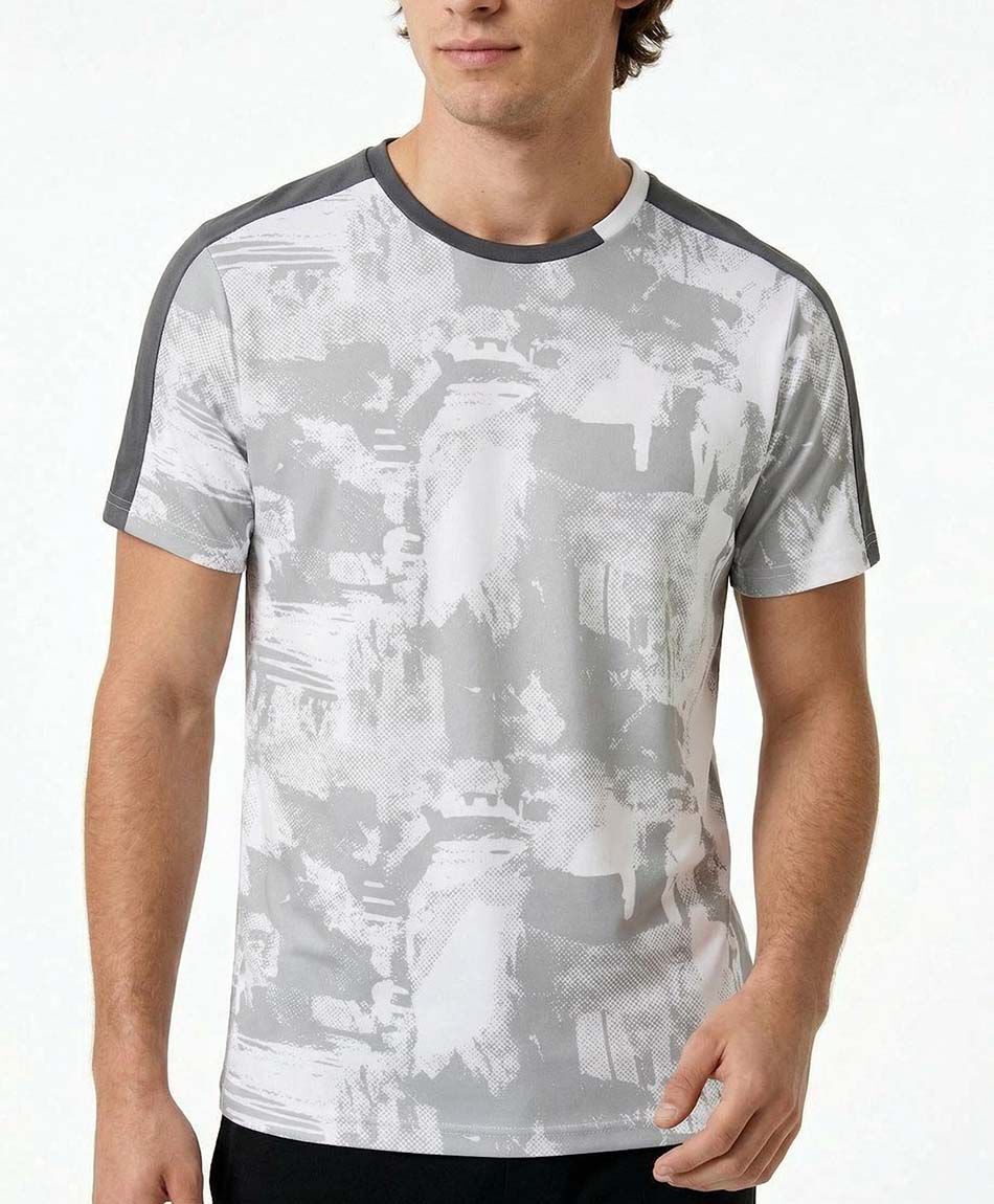 Polera deportiva hombre abstracto