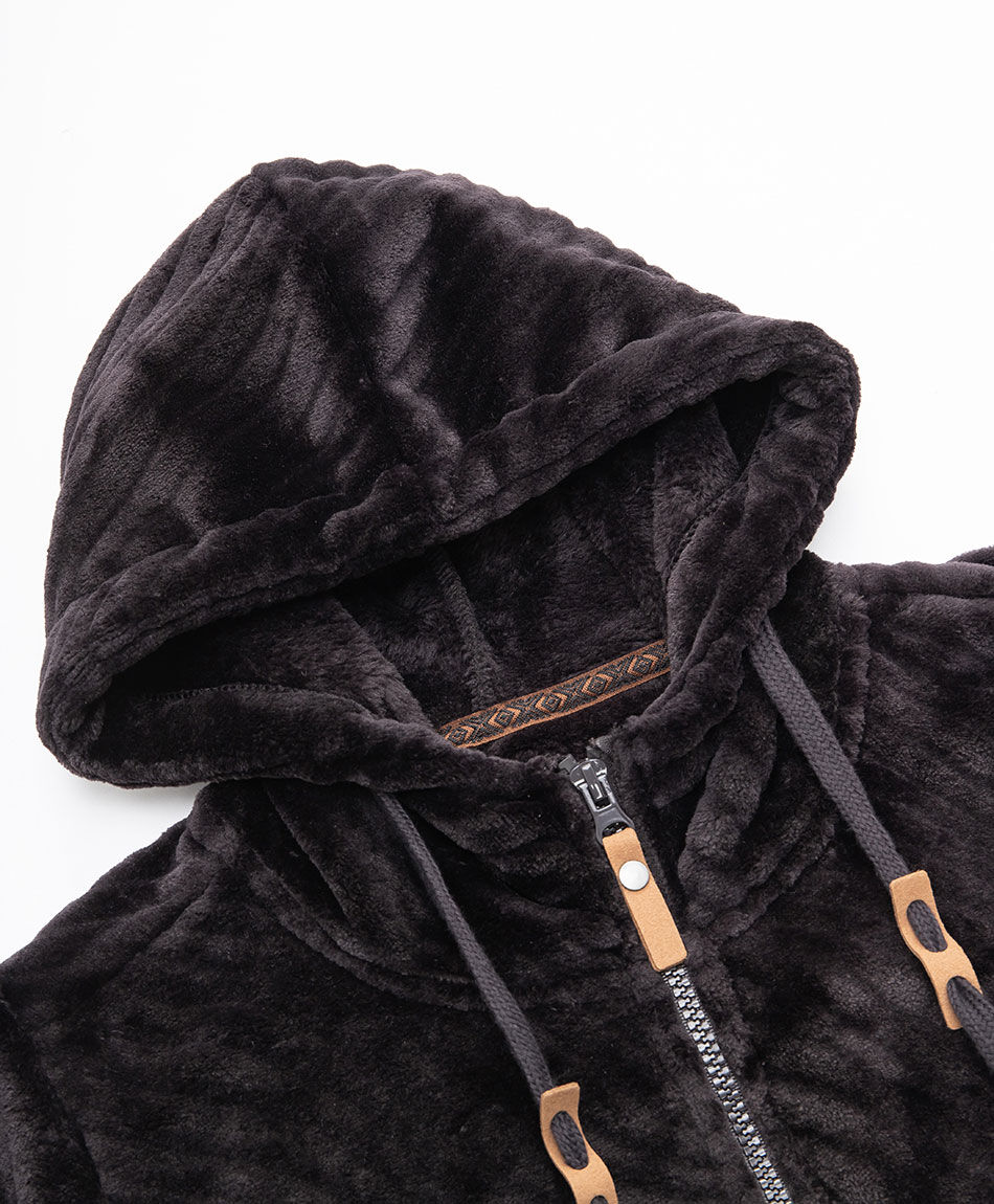 Polar deportivo mujer negro largo