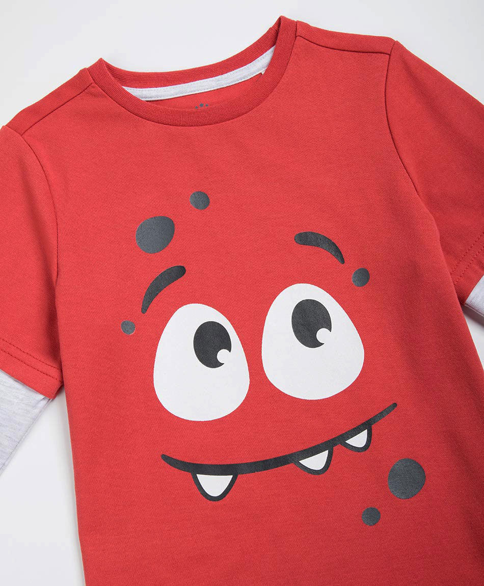 Polera beb&eacute; estampado feliz