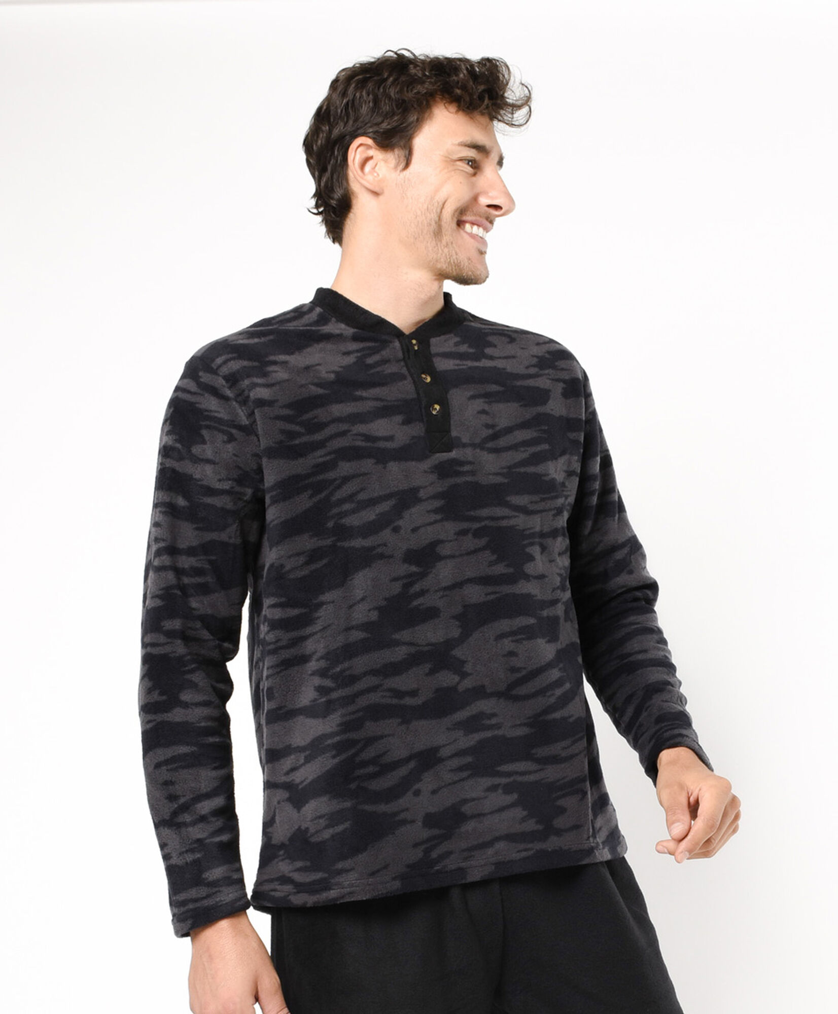 Pijama hombre polar camuflaje Pijama hombre polar camuflaje