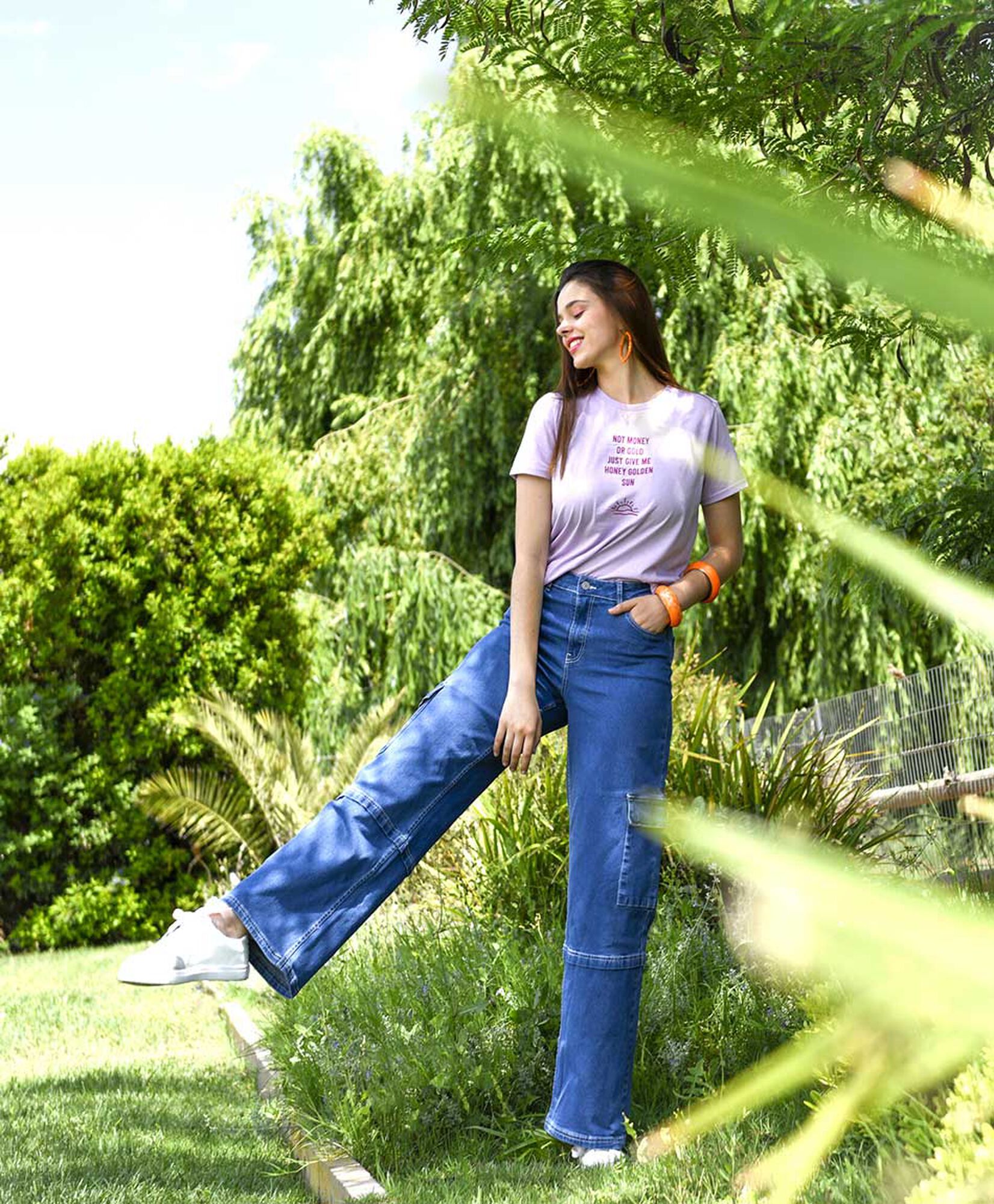 Jeans cargo ancho Jeans cargo ancho