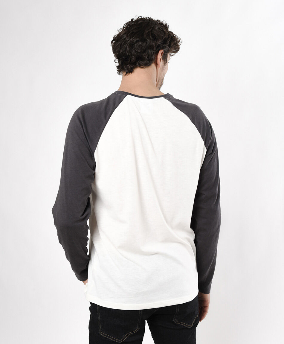 Polera hombre bicolor